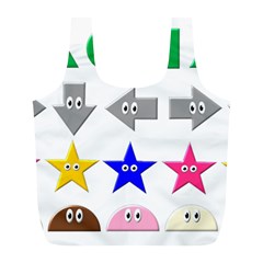 Cute Symbol Full Print Recycle Bags (l)  by Nexatart