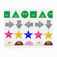 Cute Symbol Small Glasses Cloth (2-side)