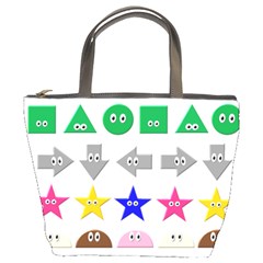 Cute Symbol Bucket Bags by Nexatart