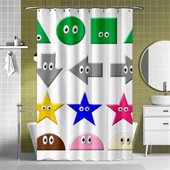 Cute Symbol Shower Curtain 48  X 72  (small)  by Nexatart