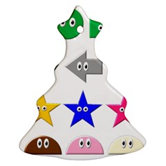 Cute Symbol Ornament (christmas Tree)  by Nexatart