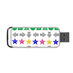 Cute Symbol Portable Usb Flash (one Side) by Nexatart