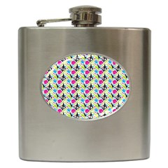 Cool Graffiti Patterns  Hip Flask (6 Oz) by Nexatart