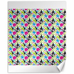 Cool Graffiti Patterns  Canvas 11  X 14   by Nexatart