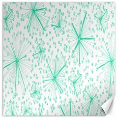 Pattern Floralgreen Canvas 20  X 20   by Nexatart