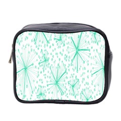 Pattern Floralgreen Mini Toiletries Bag 2-side by Nexatart