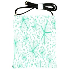 Pattern Floralgreen Shoulder Sling Bags by Nexatart