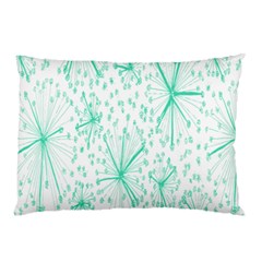 Pattern Floralgreen Pillow Case (two Sides) by Nexatart