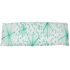 Pattern Floralgreen Body Pillow Case Dakimakura (two Sides) by Nexatart