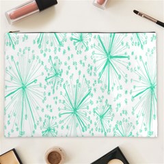 Pattern Floralgreen Cosmetic Bag (xxl)  by Nexatart