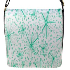 Pattern Floralgreen Flap Messenger Bag (s) by Nexatart