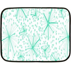 Pattern Floralgreen Fleece Blanket (mini) by Nexatart