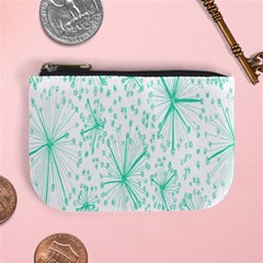 Pattern Floralgreen Mini Coin Purses by Nexatart