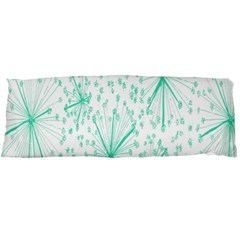 Pattern Floralgreen Body Pillow Case (dakimakura) by Nexatart