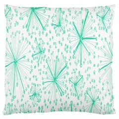 Pattern Floralgreen Large Cushion Case (two Sides) by Nexatart