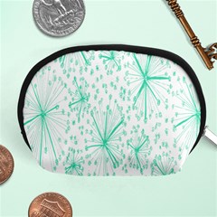 Pattern Floralgreen Accessory Pouches (medium)  by Nexatart