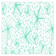 Pattern Floralgreen Large Satin Scarf (square) by Nexatart