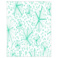 Pattern Floralgreen Drawstring Bag (small) by Nexatart