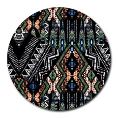 Ethnic Art Pattern Round Mousepads