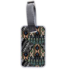 Ethnic Art Pattern Luggage Tags (two Sides) by Nexatart