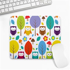 Cute Owl Large Mousepads by Nexatart