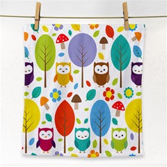 Cute Owl Face Towel by Nexatart