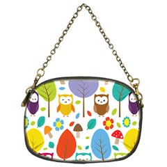 Cute Owl Chain Purses (one Side)  by Nexatart