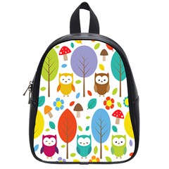 Cute Owl School Bags (small)  by Nexatart