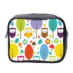 Cute Owl Mini Toiletries Bag 2-Side Front