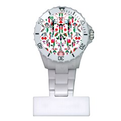 Abstract Peacock Plastic Nurses Watch by Nexatart