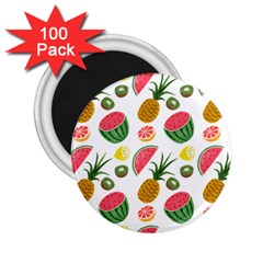 Fruits Pattern 2 25  Magnets (100 Pack)  by Nexatart