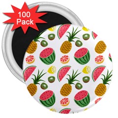 Fruits Pattern 3  Magnets (100 Pack) by Nexatart