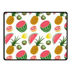 Fruits Pattern Fleece Blanket (small) by Nexatart