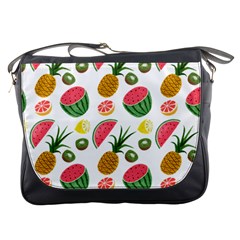 Fruits Pattern Messenger Bags by Nexatart