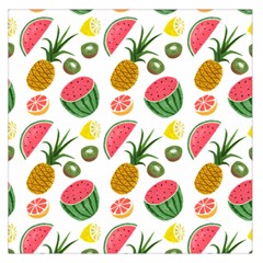 Fruits Pattern Large Satin Scarf (square) by Nexatart