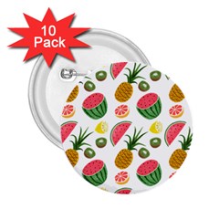 Fruits Pattern 2 25  Buttons (10 Pack)  by Nexatart