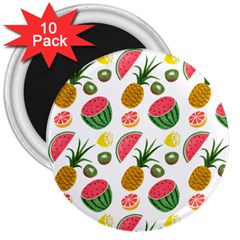 Fruits Pattern 3  Magnets (10 Pack)  by Nexatart