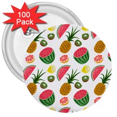 Fruits Pattern 3  Buttons (100 Pack)  by Nexatart