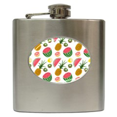 Fruits Pattern Hip Flask (6 Oz) by Nexatart