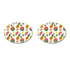 Fruits Pattern Cufflinks (oval)