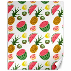 Fruits Pattern Canvas 11  X 14   by Nexatart