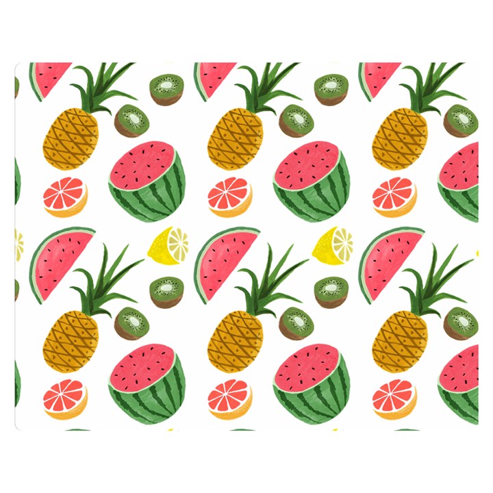 Fruits Pattern Double Sided Flano Blanket (Medium) 