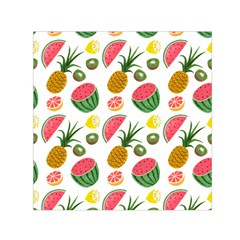 Fruits Pattern Small Satin Scarf (square) by Nexatart