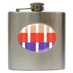 Compound Grid Hip Flask (6 Oz) by Nexatart