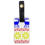 Jacquard With Elks Luggage Tags (One Side)  Front