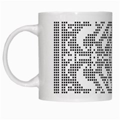 Mosaic Pattern Cyberscooty Museum Pattern White Mugs by Nexatart