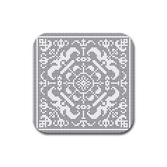 Mosaic Pattern Cyberscooty Museum Pattern Rubber Coaster (square)  by Nexatart