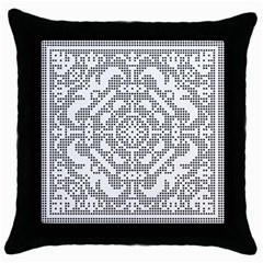 Mosaic Pattern Cyberscooty Museum Pattern Throw Pillow Case (black) by Nexatart