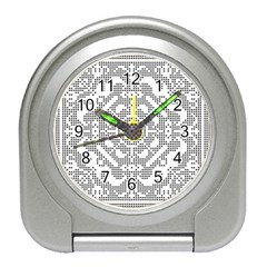 Mosaic Pattern Cyberscooty Museum Pattern Travel Alarm Clocks by Nexatart