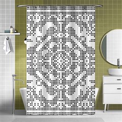 Mosaic Pattern Cyberscooty Museum Pattern Shower Curtain 48  X 72  (small)  by Nexatart